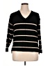 Bobeau Stripes Black Pullover Sweater Size XL - photo 1