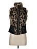 Ci Sono 100% Polyurethane Animal Print Gold Vest Size M - photo 1