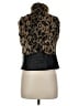 Ci Sono 100% Polyurethane Animal Print Gold Vest Size M - photo 2