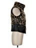 Ci Sono 100% Polyurethane Animal Print Gold Vest Size M - photo 4