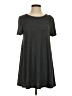 Acemi Solid Gray Casual Dress Size S - photo 1
