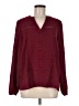 Simplee 100% Polyester Burgundy Long Sleeve Blouse Size M - photo 1