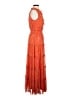 1.State 100% Polyester Paisley Orange Casual Dress Size S - photo 4