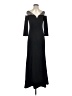 Badgley Mischka Solid Black Cocktail Dress Size 4 - photo 1