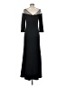 Badgley Mischka Solid Black Cocktail Dress Size 4 - photo 2