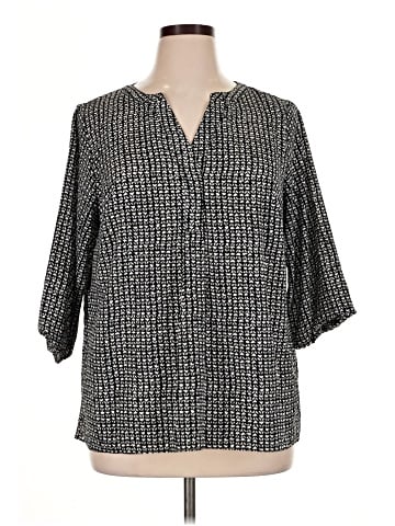Tahari 3/4 Sleeve Blouse (view 1)