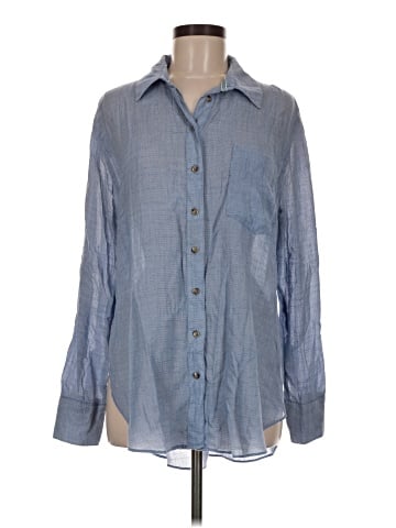 Free People Long Sleeve Button-Down Shirt (view 1)