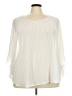 WD.NY 100% Polyester Ivory 3/4 Sleeve Blouse Size 3X - photo 1