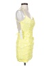Unbranded 100% Polyester Yellow Cocktail Dress Size 0 - photo 4