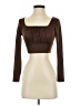 Shein Brown Long Sleeve Top Size S - photo 1