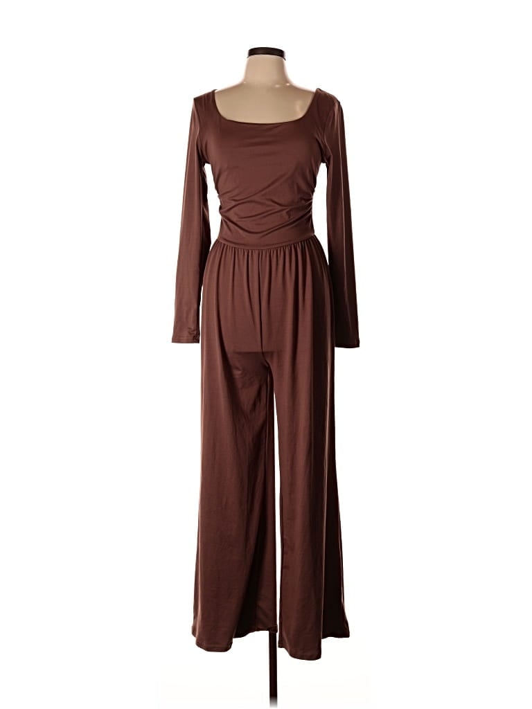 Pre-owned Unbranded Jumpsuit In Brown