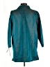 Caroline Rose 100% Silk Color Block Teal 3/4 Sleeve Silk Top Size L - photo 2