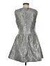 JOA 100% Polyester Tweed Silver Cocktail Dress Size M - photo 2