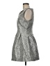 JOA 100% Polyester Tweed Silver Cocktail Dress Size M - photo 5