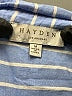 Hayden Stripes Blue 3/4 Sleeve Button-Down Shirt Size M - photo 7