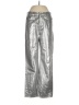 MNG 100% Cotton Metallic Silver Jeans Size 6 - photo 1