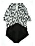 Unique Vintage Black Bodysuit Size 5X - photo 1