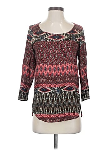 Zara Basic 3/4 Sleeve Blouse (view 1)