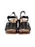 Korks 100% Leather Black Wedges Size 8 - photo 2