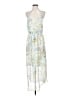 BCBGeneration 100% Polyester Floral Blue Casual Dress Size S - photo 1