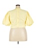 Boohoo 100% Polyester Yellow Short Sleeve Blouse Size 18 - photo 2