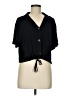 Moa Moa Black Short Sleeve Blouse Size M - photo 1