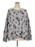 Disney Floral Gray Pullover Sweater Size 3X - photo 1