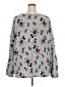 Disney Floral Gray Pullover Sweater Size 3X - photo 2