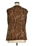 Jones Studio Animal Print Brown Sleeveless Blouse Size 1X - photo 2