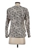 Theory 100% Silk Gray Long Sleeve Top Size S - photo 2