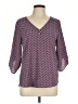 Tempted Purple 3/4 Sleeve Blouse Size L - photo 1