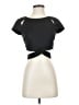 Bebe Black Short Sleeve Top Size S - photo 1