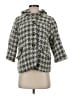 Elevenses 100% Polyester Houndstooth Gray Coat Size S - photo 1