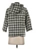 Elevenses 100% Polyester Houndstooth Gray Coat Size S - photo 2