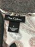 Nue Options Paisley Silver 3/4 Sleeve Blouse Size L - photo 7