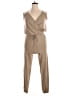 Go Couture Solid Tan Jumpsuit Size XL - photo 1