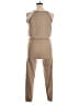Go Couture Solid Tan Jumpsuit Size XL - photo 2
