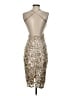 Lulus Metallic Tan Cocktail Dress Size S - photo 2