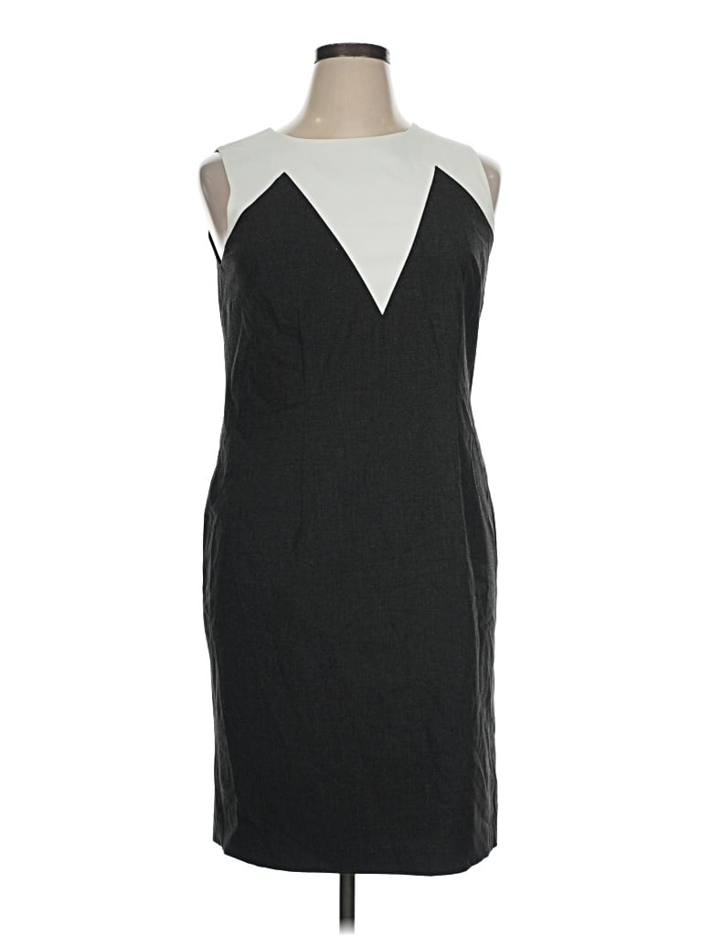 Pre-owned Ann Taylor Cocktail Dress In Gray
