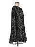 Very J 100% Polyester Animal Print Blue Black Casual Dress Size M - photo 4