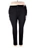 Time and Tru 100% Polyester Stripes Black Jeans Size 20 Petite - photo 1