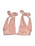 Tularosa Snake Print Solid Pink Swimsuit Top Size XS - photo 1
