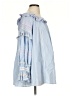 Blumarine 100% Baumwolle Blue 3/4 Sleeve Blouse Size EU (IT) 36 / US 0 - photo 4
