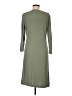 Lands' End Solid Green Casual Dress Size M - photo 2