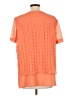 Blair Orange Short Sleeve Blouse Size L - photo 2