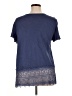 Deletta Blue Short Sleeve Top Size XL - photo 2