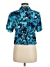 Michael Taylor Floral Blue Short Sleeve Blouse Size M - photo 2