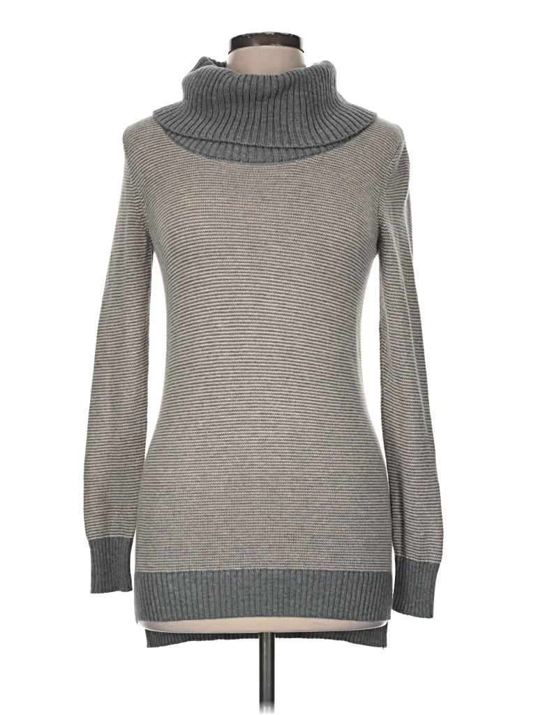 Pre-owned Unbranded Turtleneck Sweater In Gray