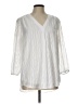 Jones New York 100% Polyester White Long Sleeve Blouse Size L - photo 1