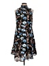 Ivanka Trump 100% Polyester Print Blue Cocktail Dress Size 10 - photo 1